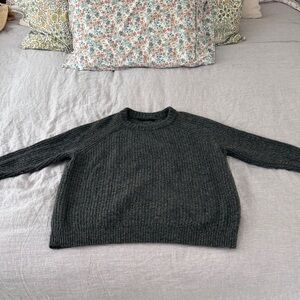 JENNI KAYNE: Medium, cashmere wool, oversized sweater, gray Marl. GUC!